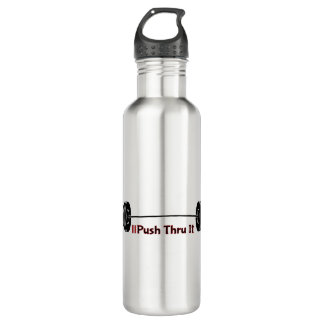 Water Bottle: Weights "Push Thru It" 710 Ml Water Bottle
