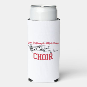 Water Bottle with Black Cursive Name, Phone, Year Seltzer Can Cooler