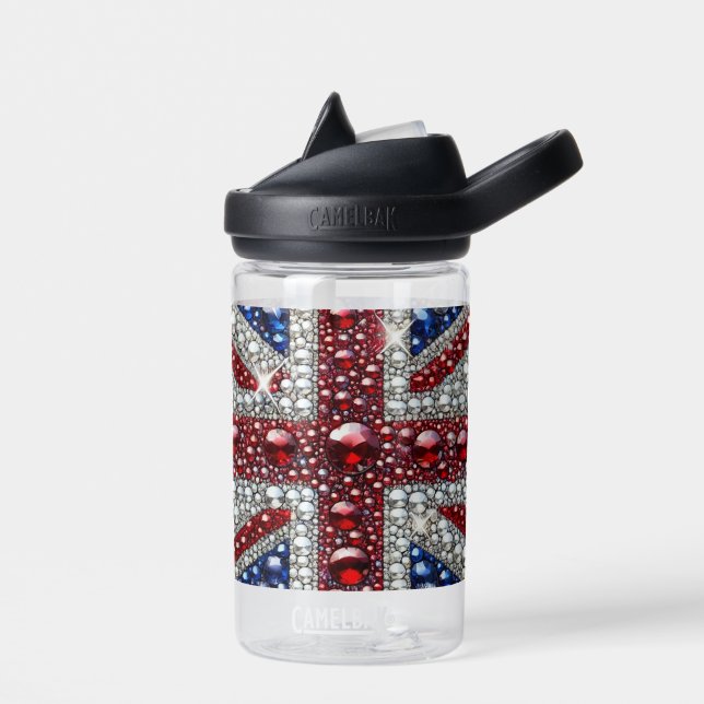 Water bottle with British Colours Design (Left)