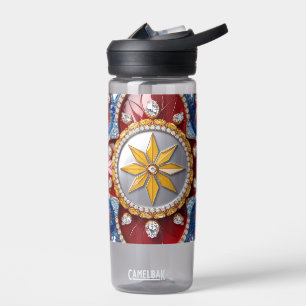 Water bottle with Colombian Colours Design