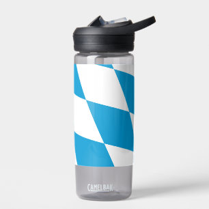 Water bottle with flag of Bavaria, Germany