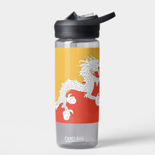 Water bottle with flag of Bhutan