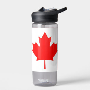 Water bottle with flag of Canada