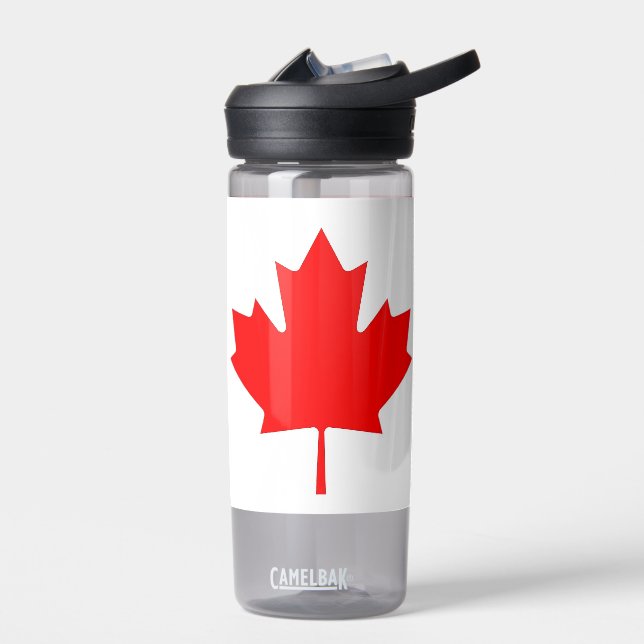 Water bottle with flag of Canada (Left)