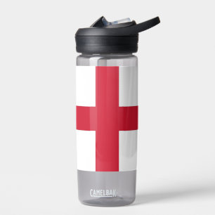 Water bottle with flag of England, United Kingdom