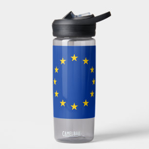 Water bottle with flag of European Union