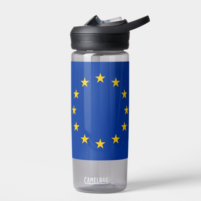 Water bottle with flag of European Union (Left)