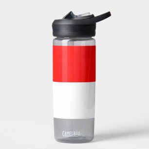 Water bottle with flag of Indonesia