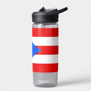 Water bottle with flag of Puerto Rico, U.S.