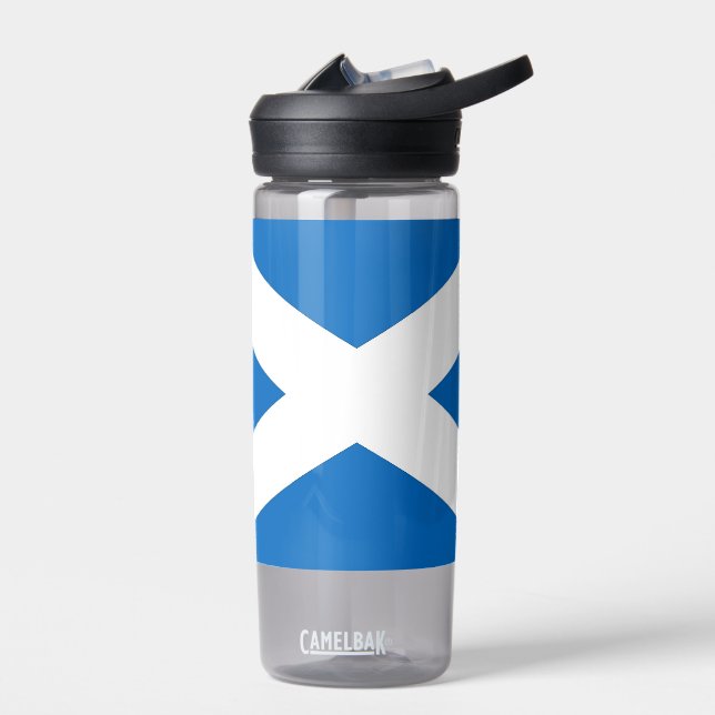 Water bottle with flag of Scotland, United Kingdom (Left)