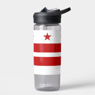 Water bottle with flag of Washington DC, U.S.