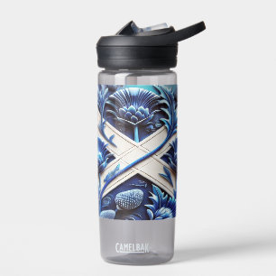 Water bottle with Scottish Thistles Design