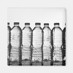 Water bottles in studio magnet