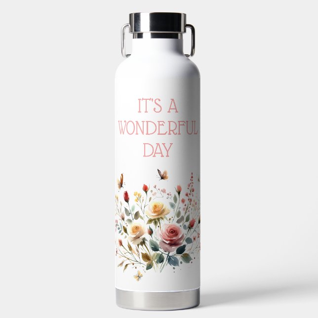 Water Bottles IT'S A WONDERFUL DAY Var01 (Front)