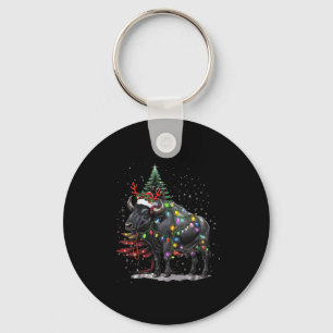Water Buffalo Xmas Lighting Santa Water Buffalo Ch Key Ring