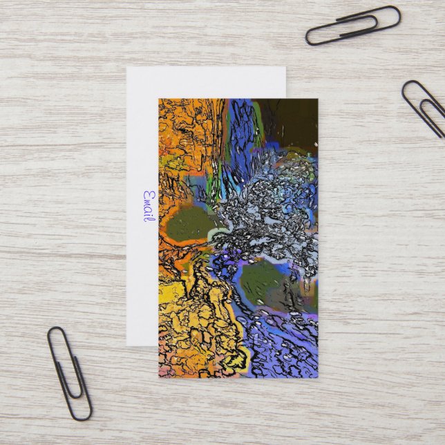 WATER BUSINESS CARD (Front/Back In Situ)