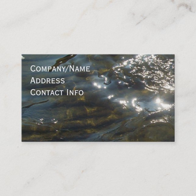Water Business Card (Front)