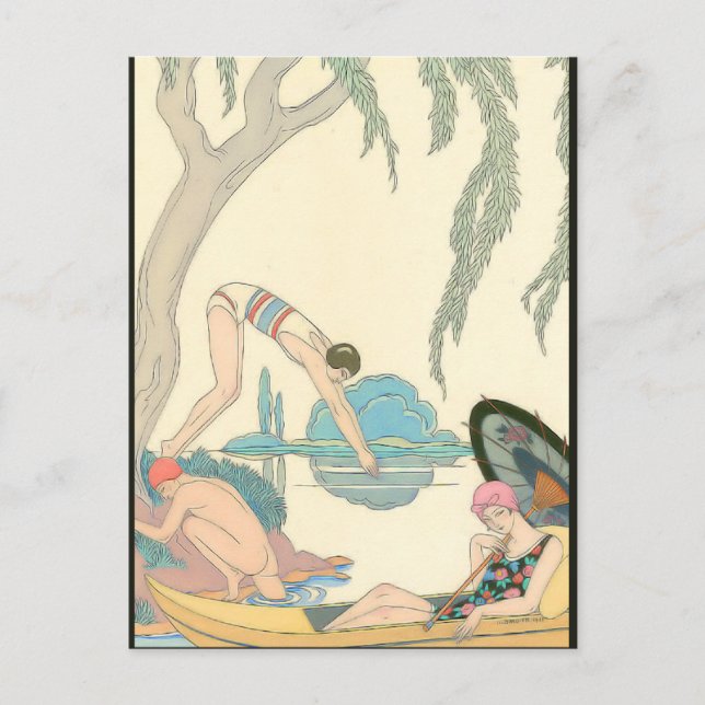 Water by George Barbier 1913 Postcard (Front)