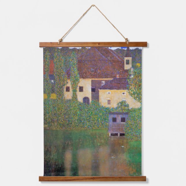 Water Castle, Gustav Klimt Hanging Tapestry (Front)