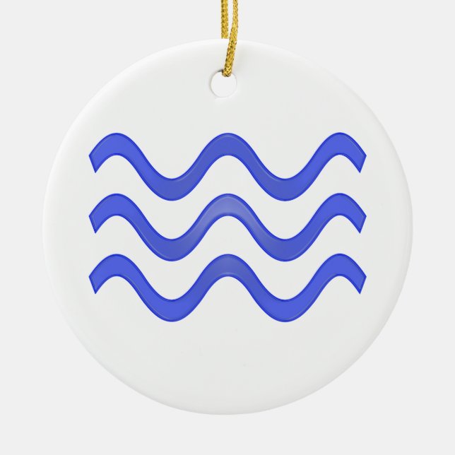 Water Ceramic Tree Decoration (Front)