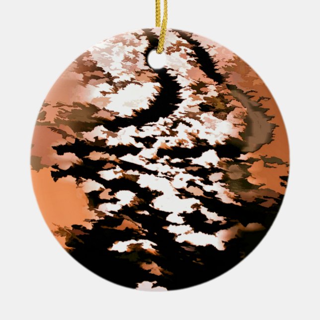 WATER CERAMIC TREE DECORATION (Front)