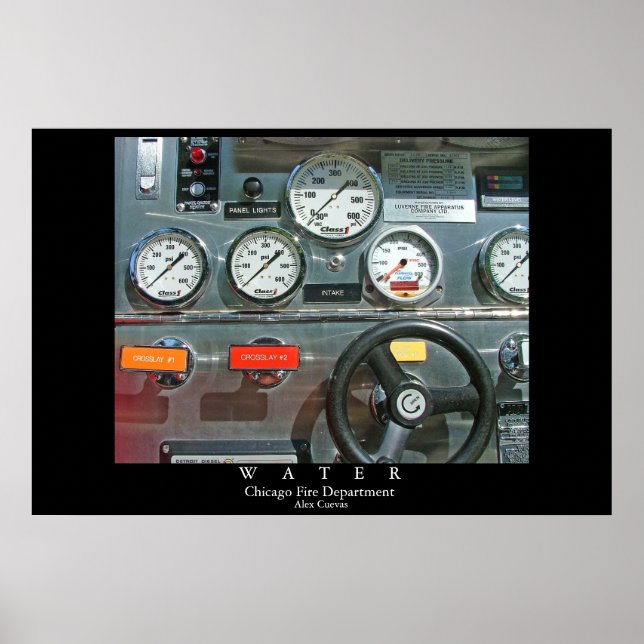 Water-Chicago fire department Poster (Front)