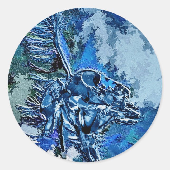 WATER CLASSIC ROUND STICKER (Front)