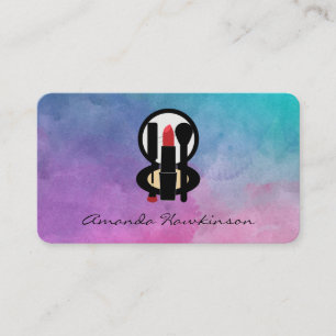 Water Colour Beautician Business Card