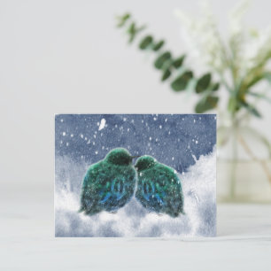 Water Colour Birds postcard