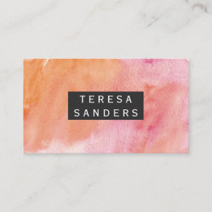 Water colour business card