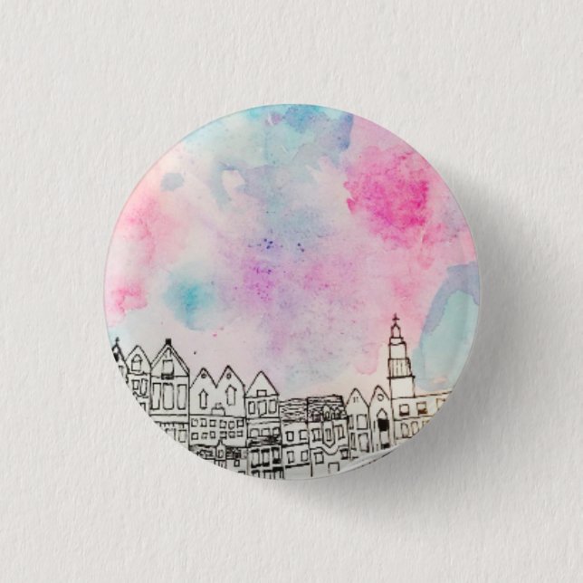 Water Colour City Badge (Front)