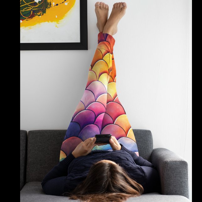 Water Colour Dragon Scales Leggings – Fantasy (Creator Uploaded)