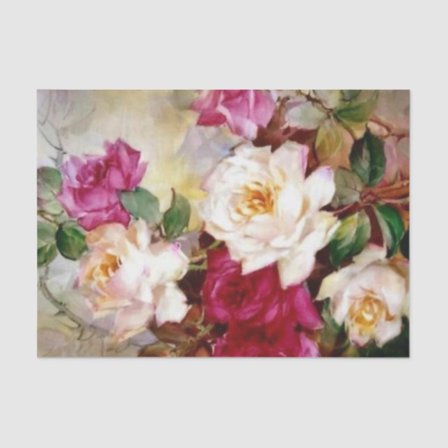 Water Colour Floral Gift Matching Tissue Paper (Front)