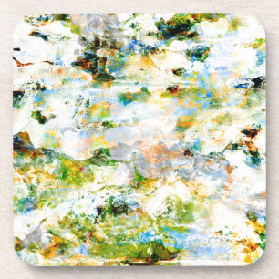 Water colour, grunge rustic graphic design art coaster