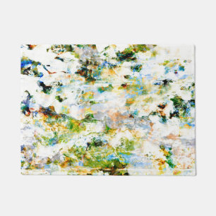 Water colour, grunge rustic graphic design art doormat