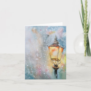 Water Colour Light Christmas Card