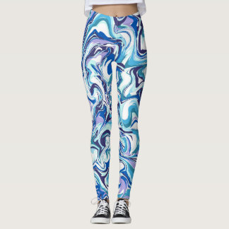WATER COLOUR PASTAL BROWN CHIC BLONDE FALL OUTFITS LEGGINGS