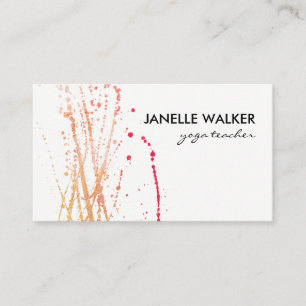 Water Colour Vibrant Expressive Business Card