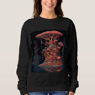 water colours plants designs sweatshirt