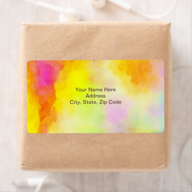 Water Colours Yellow Labels (Insitu)