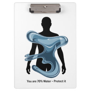 Water Conservation Eco Awareness Design Clipboard