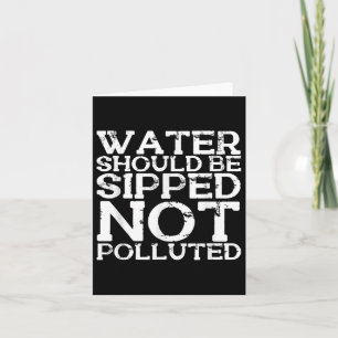 Water Conservation Environmental Protection World Card
