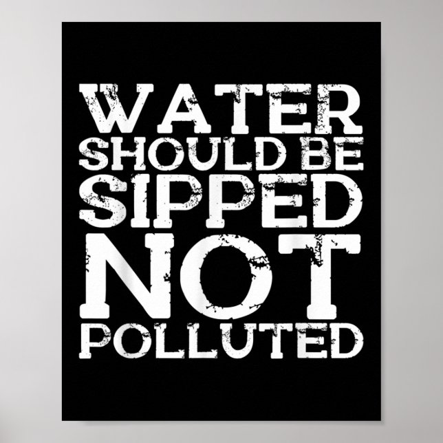 Water Conservation Environmental Protection World Poster (Front)