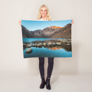 Water   Convict Lake Sierra Nevada Fleece Blanket