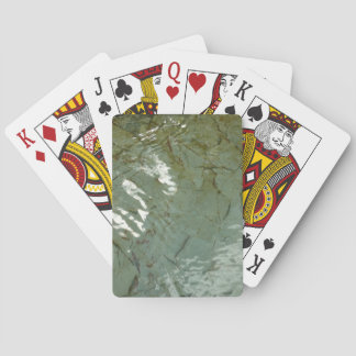 Water-Covered Rock Slab Nature Photo Playing Cards