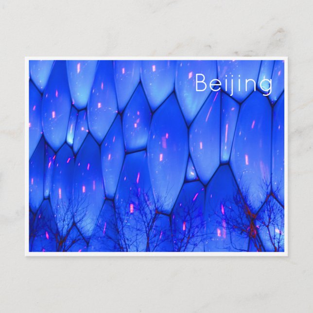 water cube beijing bubbles postcard (Front)