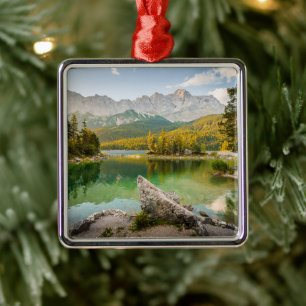 Water   Dachstein Mountains Lake Germany Metal Tree Decoration