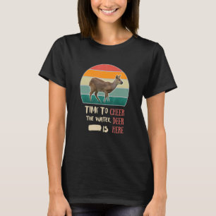 Water Deer Animal Retro  Men Women Kids T-Shirt