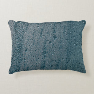 Water dew on glass decorative cushion