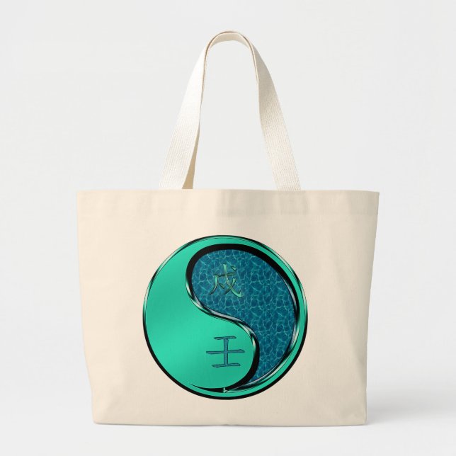 Water Dog Large Tote Bag (Front)